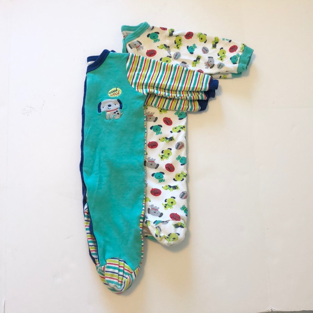 Baby Boy Footie PJ’s Bundle 3-6 M